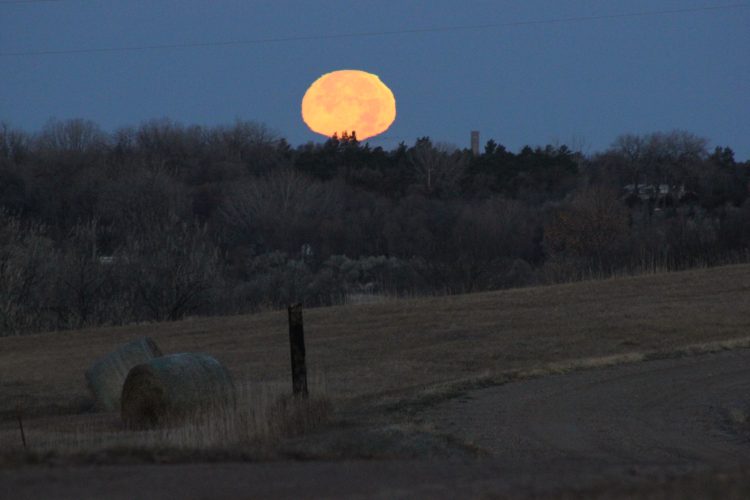 Optical Illusion, the Moon Looks Flatten - SkySpy Photos, Images, Video