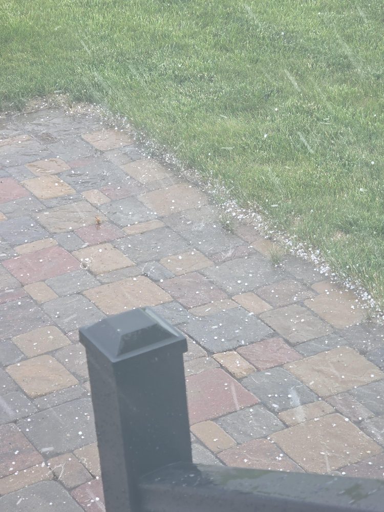 Little Hail Little hail in Lincoln ND - SkySpy Photos, Images, Video
